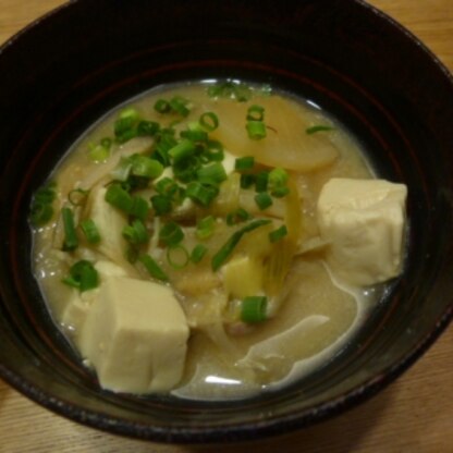 春キャベツじゃないけど、とっても美味しいお味噌汁ができましたよ（＾＾）
食物繊維もばっちりとれますね♪
ごちそうさまです！